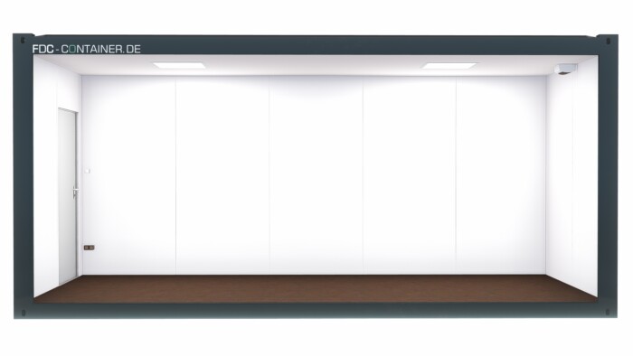 Isolierter Lagercontainer 6.05m x 2.44m, Tür 900mm x 2050mm – Bild 2