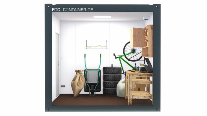 Isolierter Lagercontainer 3.05m x 2.44m, Tür 900mm x 2050mm – Bild 6
