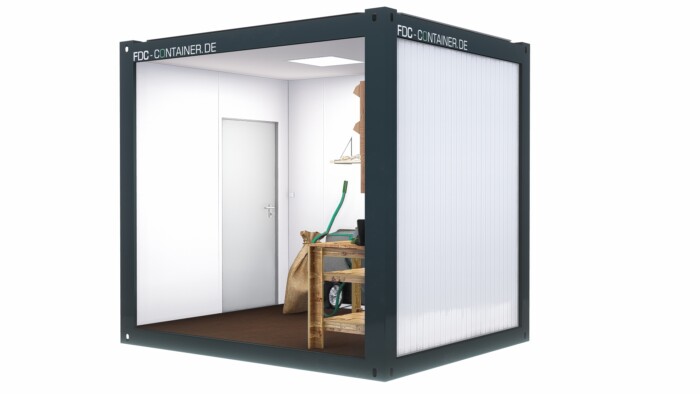 Isolierter Lagercontainer 3.05m x 2.44m, Tür 900mm x 2050mm – Bild 7