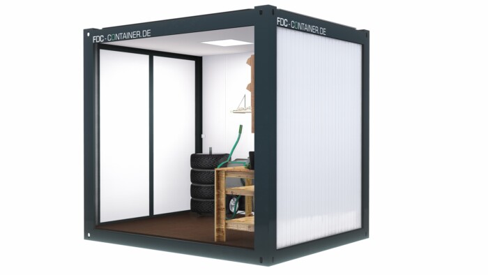 Isolierter Lagercontainer 3.05m x 2.44m, Tür 2120mm x 2500mm – Bild 7