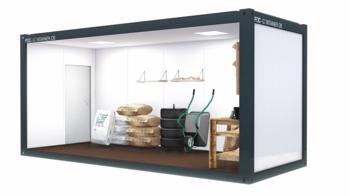Isolierter Lagercontainer 6.05m x 2.44m, Tür 900mm x 2050mm – Bild 7