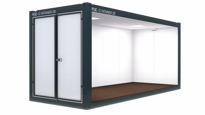 Isolierter Lagercontainer – 6.05m x 3.00m mit Tür 2120mm x 2500mm – Bild 3