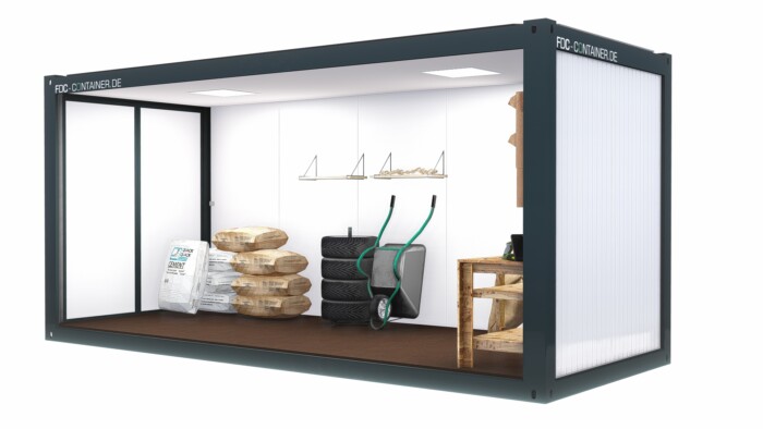 Isolierter Lagercontainer – 6.05m x 3.00m mit Tür 2120mm x 2500mm – Bild 7