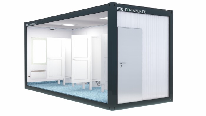 Sanitärcontainer Herren  6.05m x 3.00m x 2.85m – Bild 8