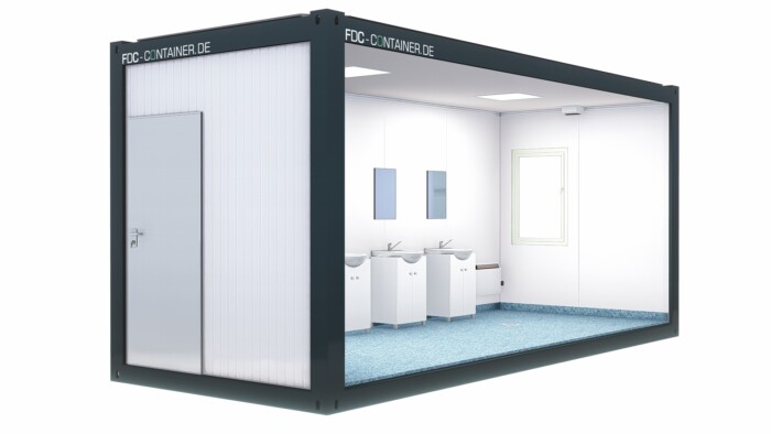 Sanitärcontainer – Duschen 6.05m x 2.44m x 2.85m – Bild 5