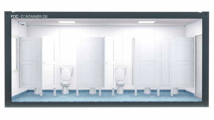 Sanitärcontainer Damen  6.05m x 3.00m x 2.90m – Bild 2