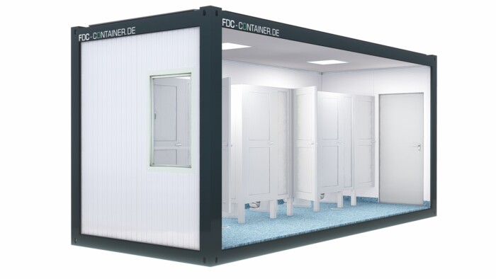 Sanitärcontainer Damen  6.05m x 3.00m x 2.90m – Bild 11