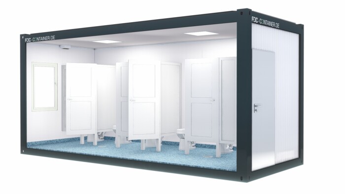 Sanitärcontainer Damen  6.05m x 3.00m x 2.90m – Bild 7