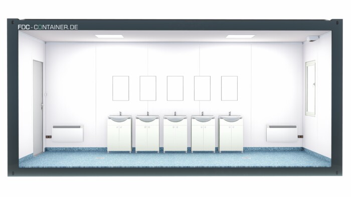 Sanitärcontainer Damen  6.05m x 3.00m x 2.90m – Bild 6