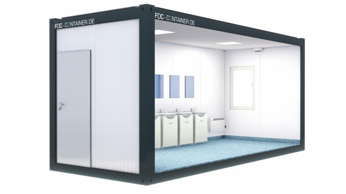 Sanitärcontainer Damen  6.05m x 3.00m x 2.90m – Bild 5