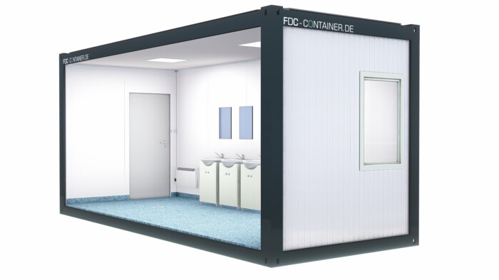 Sanitärcontainer Damen  6.05m x 3.00m x 2.90m – Bild 4