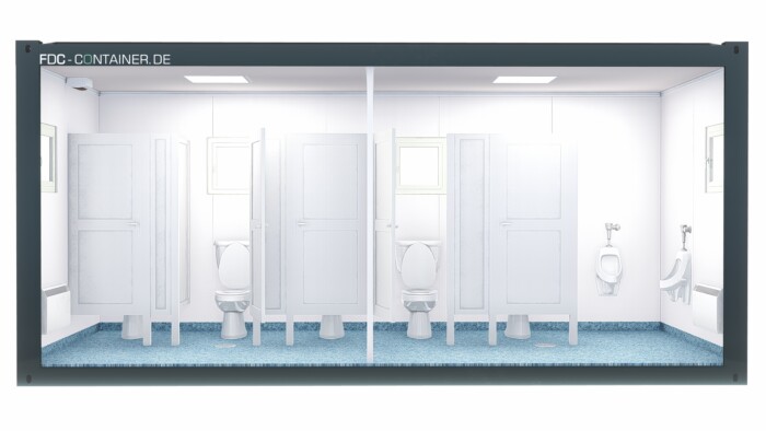 Sanitärcontainer mit Toiletten und Duschen 6.05m x 2.44m – Bild 6
