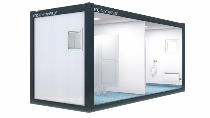 Sanitärcontainer mit Toiletten und Duschen 6.05m x 2.44m – Bild 5