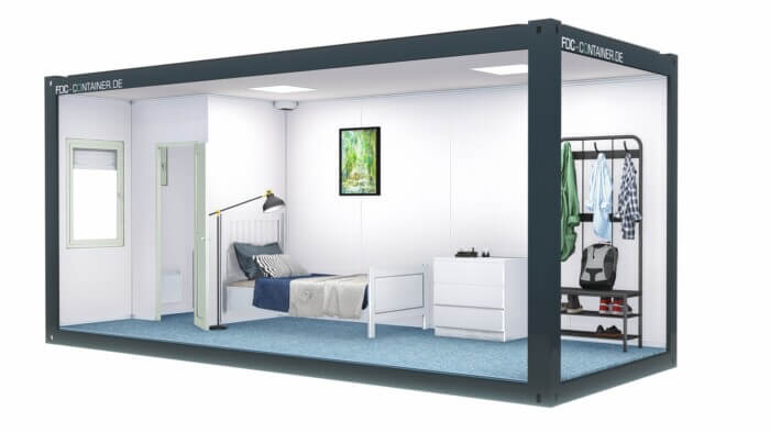 Universalcontainer 6.05m x 2.44m x 2.90m mit Toilette – Bild 2