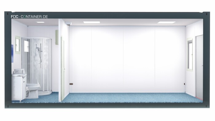 Universalcontainer mit Sanitäranlage 6.05m x 3.00m x 2.90m – Bild 2