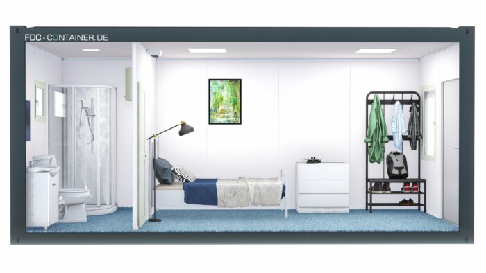 Universalcontainer mit Sanitäranlage 6.05m x 3.00m x 2.90m – Bild 8
