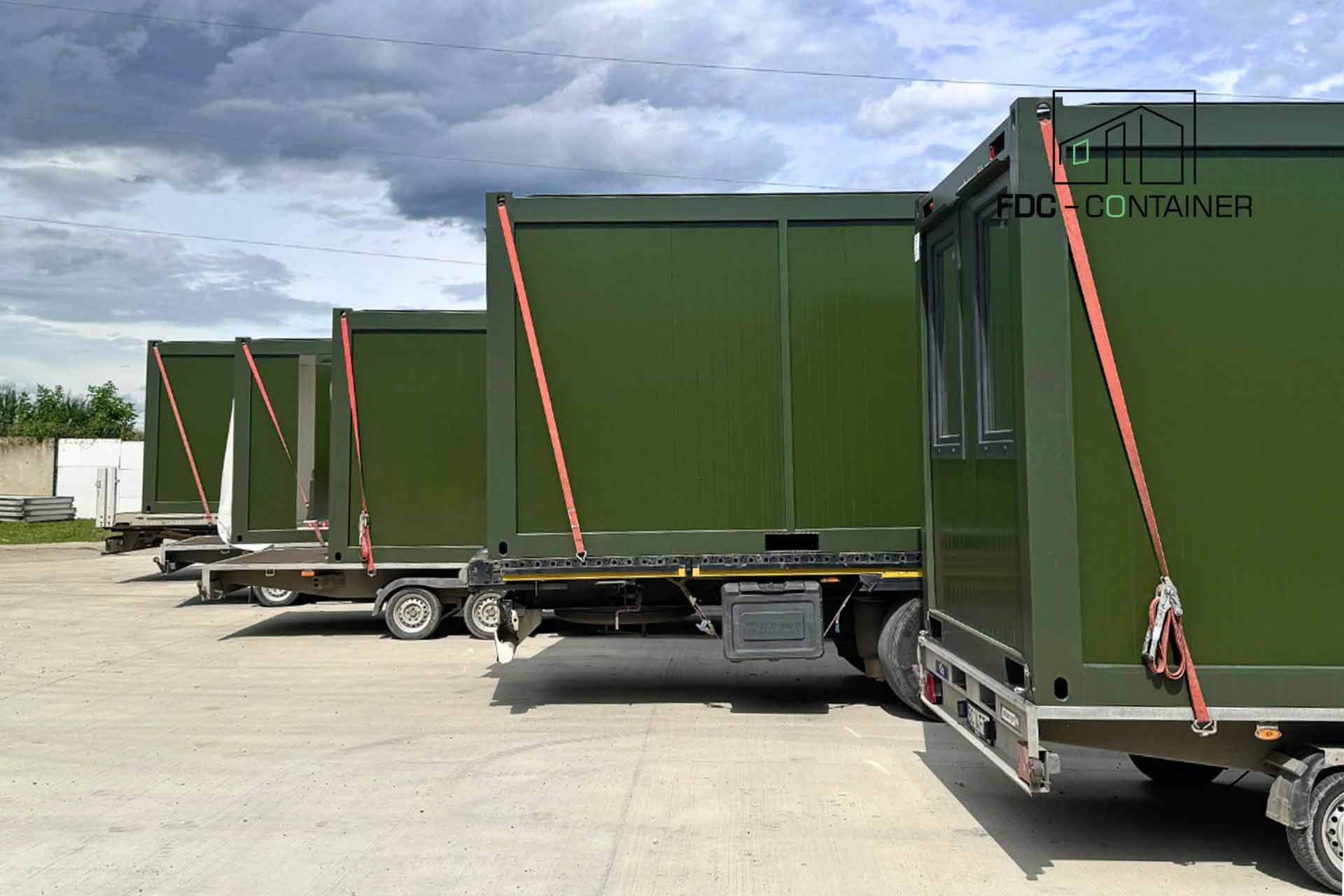 Modulares-Ensemble-für-die-Armee,-transportbereit-–-FDC-Container