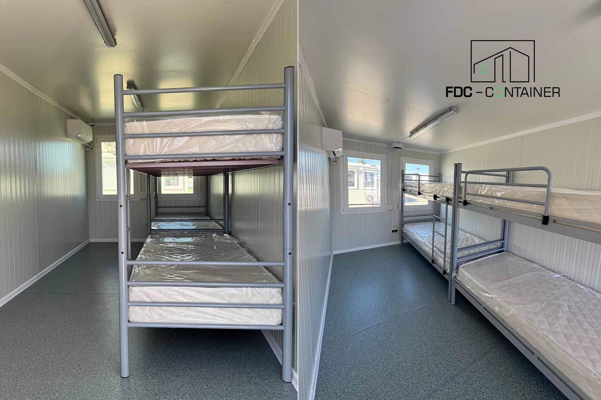 Organisation-Baustelle-Container-Schlafsaal-UMB-Schlafplätze-FDC-Container
