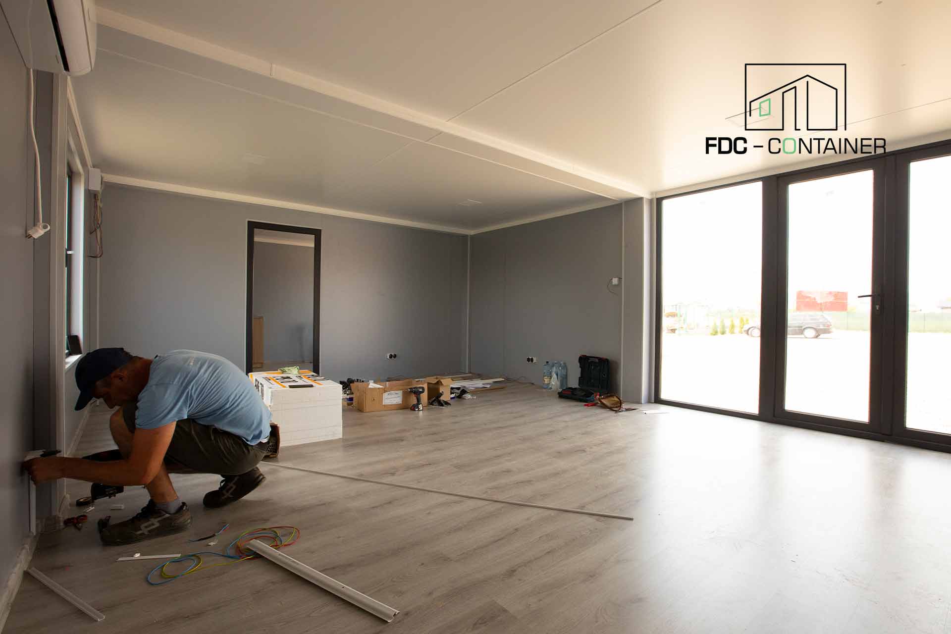 Modular Büroeinheiten Haupteingang FDC-Container Modular Büroeinheiten Haupteingang FDC-Container