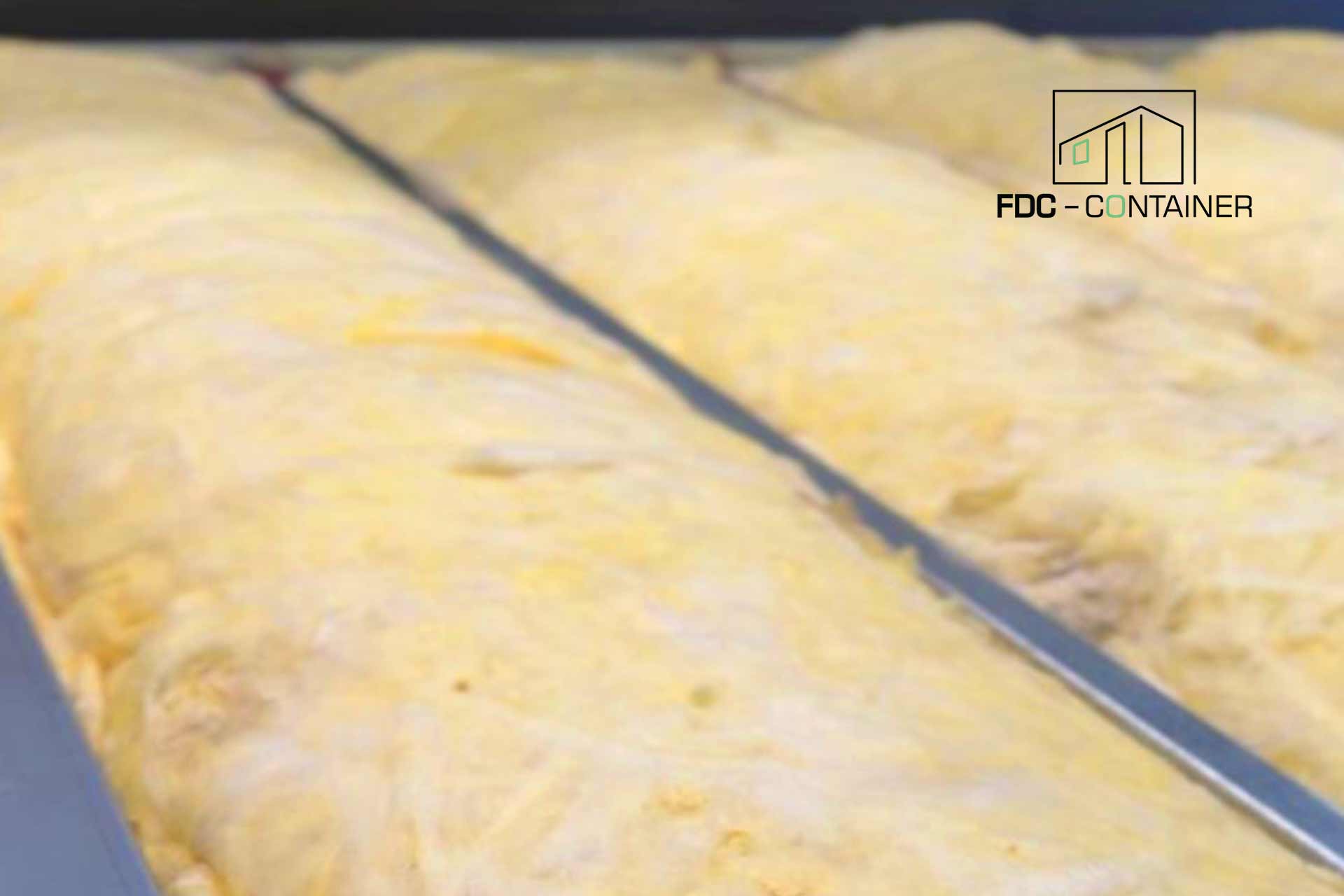 Mineralwolle im Boden des modularen Containers- FDC CONTAINER