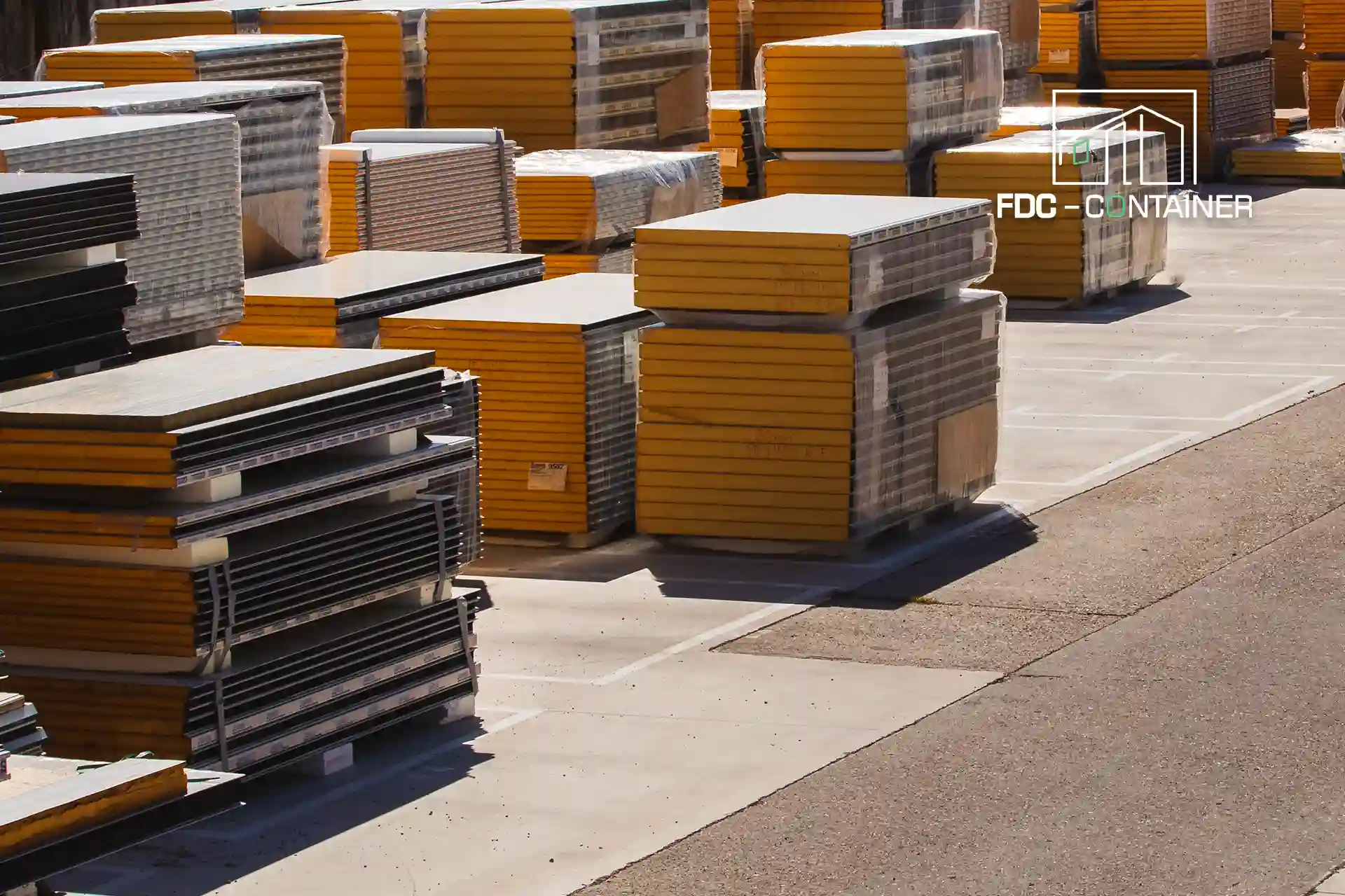 Containerinnenraum mit Wänden aus PIR-Hartschaum-Sandwichpaneelen - FDC Container