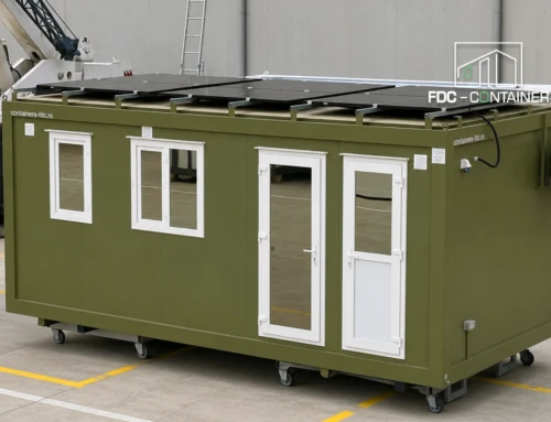 Energieautarker Container mit Photovoltaik für das Donaudelta